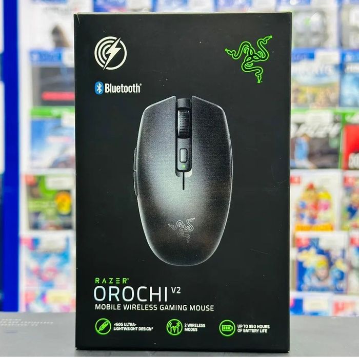 Razer orochi V2 /вес 60г,DPI 18K/мышка/мышь в чёрном и белом ц