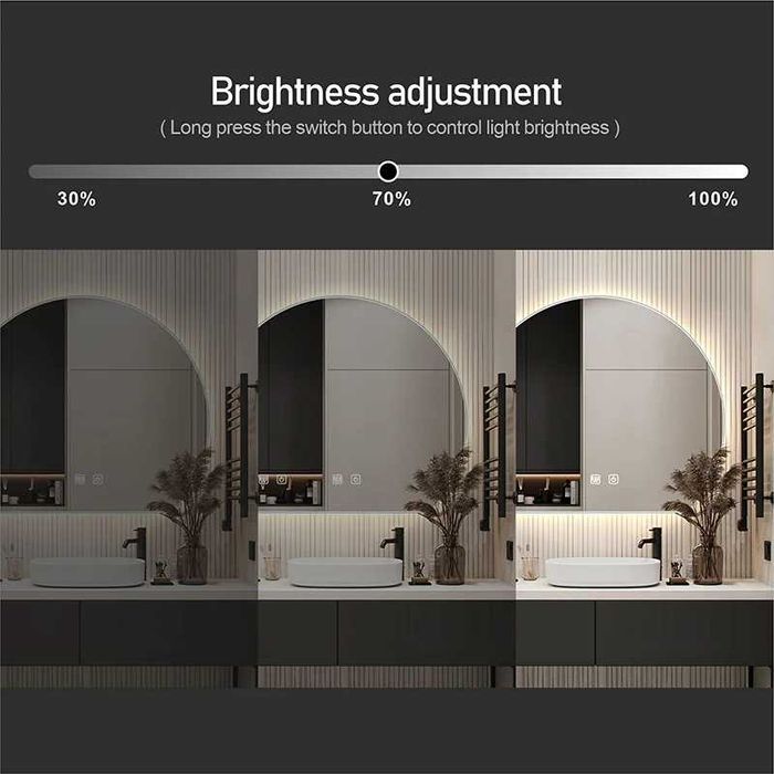 Настенное зеркало с подсветкой/Yoritkichli devor uchun oyna  m31