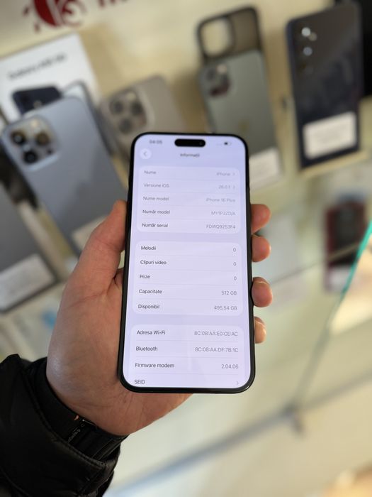 Iphone 16 Plus - 512 gb - 94% baterie - la cutie -