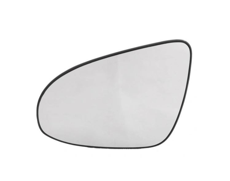 Geam oglinda Citroen C1, 06.2014-, Peugeot 108, 06.2014-, Toyota Aygo, 06.2014-; Yaris, 03.2011-07.2014, partea stanga, sticla asferica; geam cromat