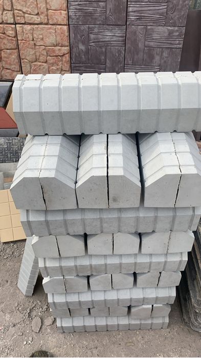 Тратуарная плитка. Брусчатка. Поребрик. Цоколь