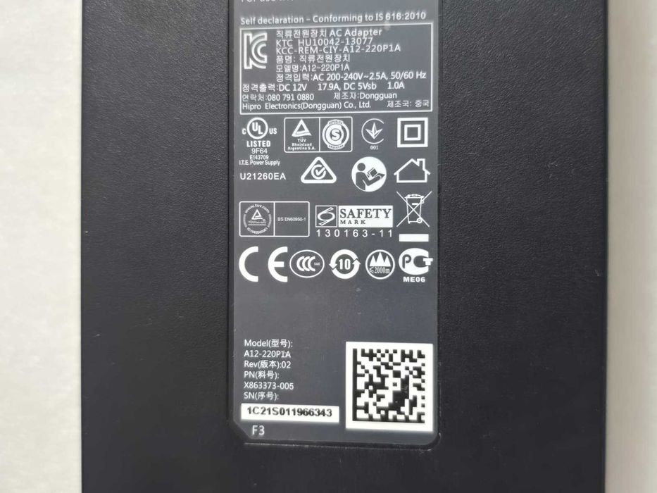 Alimentator original Xbox One Microsoft A12-220P1A output 12V 17.9A 220W functional