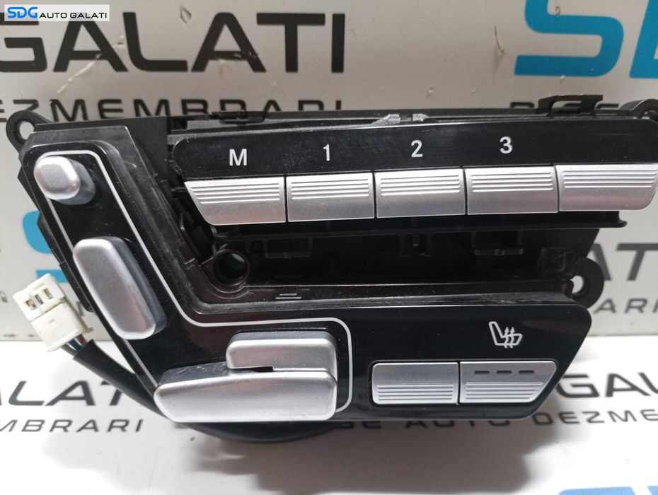 Buton Reglaj Scaun Stanga Fata Electric cu Memorii Mercedes Clasa S Class W221 S320 2005 - 2013 Cod A2218702079 [M3897]