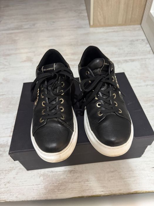 Кожени спортни обувки Karl Lagerfeld