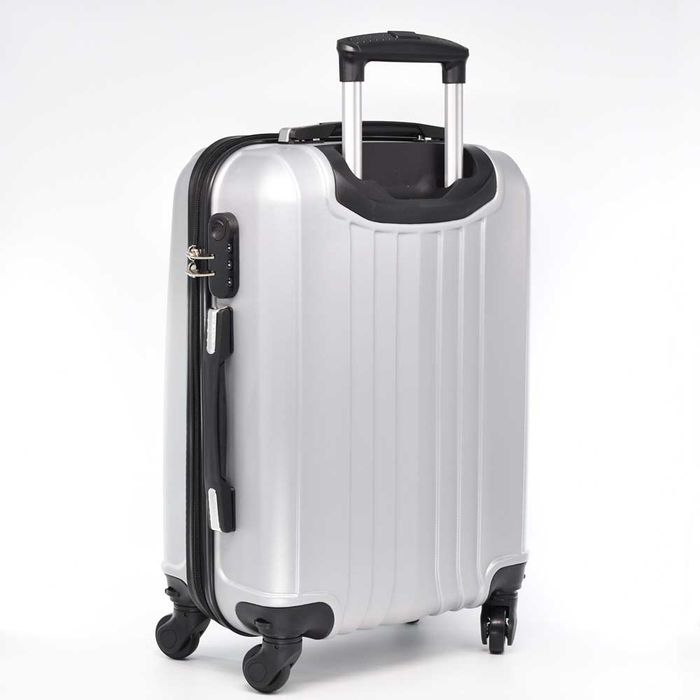 Куфар за ръчен багаж 55x37x22 см | Лек и здрав ABS с , 4 колела 360°