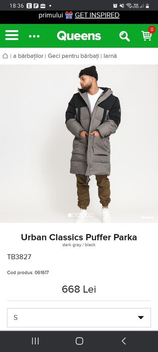 Geaca lunga  urban clasic ()