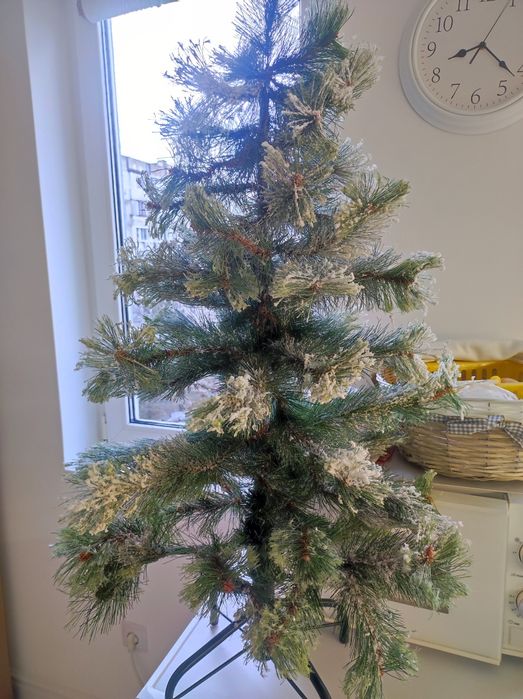 Коледна снежна елха 1метр.