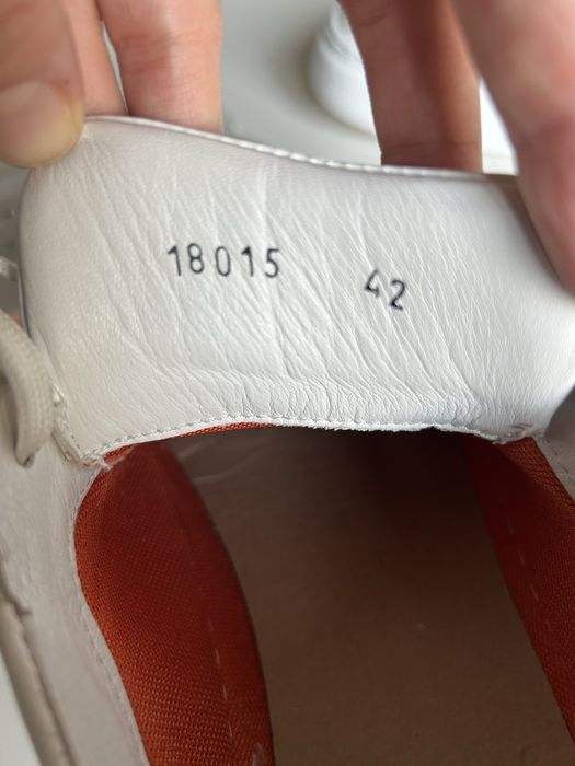 Бели кецове естествена кожа -Andrews 29см стелка