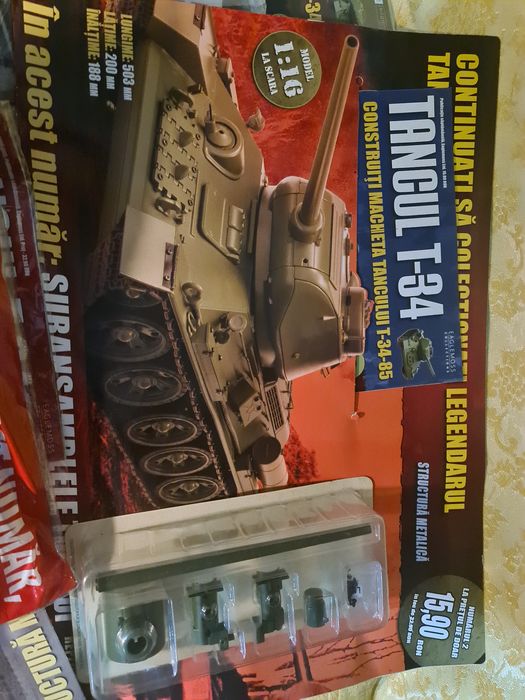 Macheta tanc t-34  colectie completa 1-153