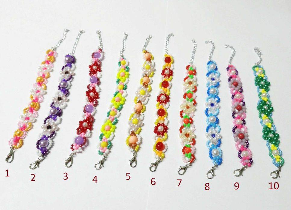 Reducere! Seturi florale, coliere florale si bratari, frumoase margele