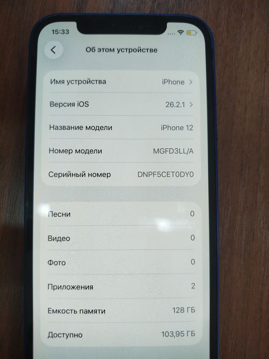 iPhone 12 blue 81% batareyka ideal