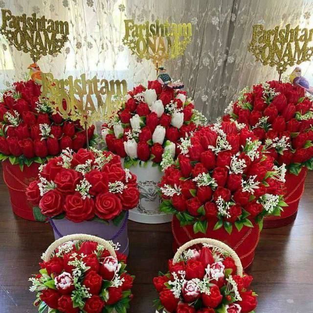 Sovunli gullar suniy gullar bayram uchun