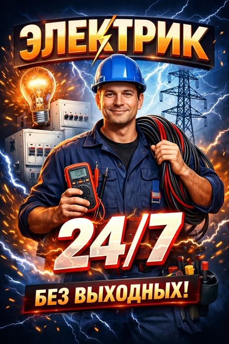 Электрик быстро Надёжно Качественно !