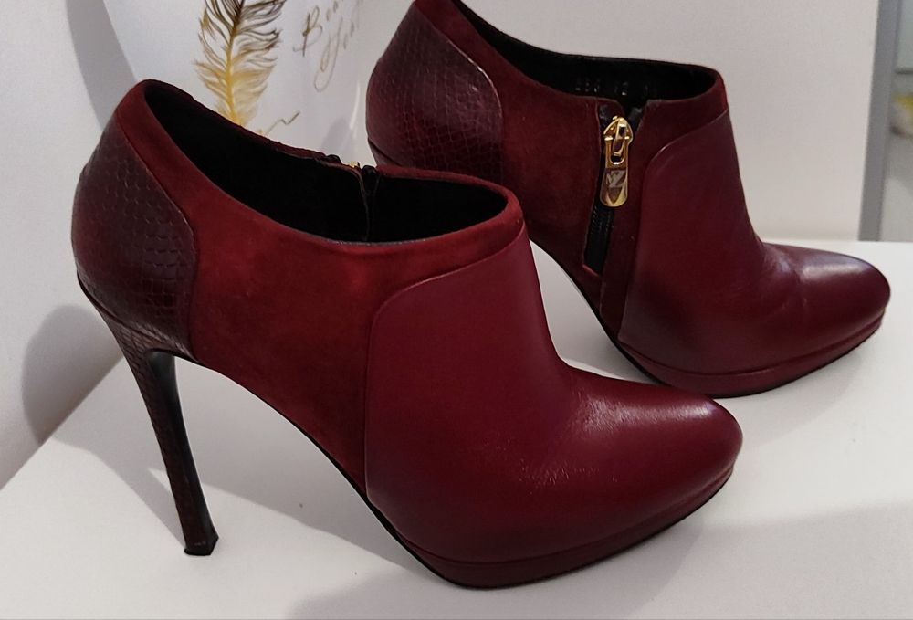 Боти Massimo Zardi 39 нови естествена кожа бордо