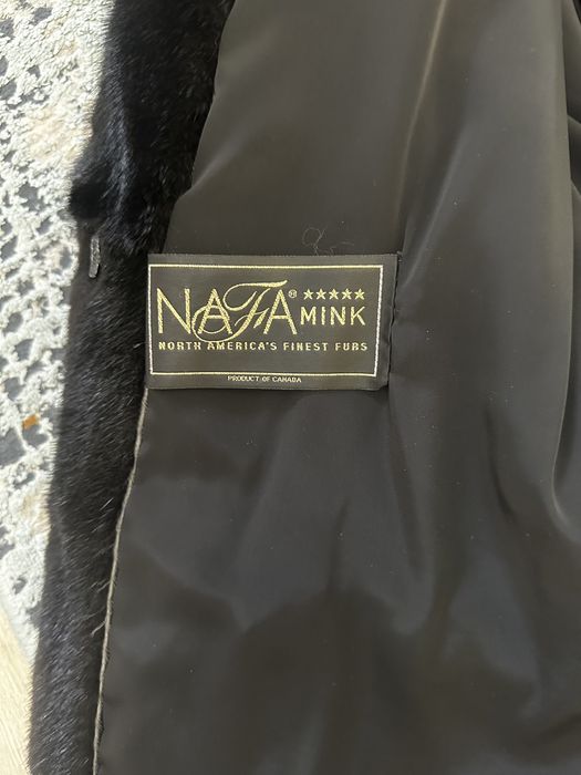 Норковая шуба black NAFA