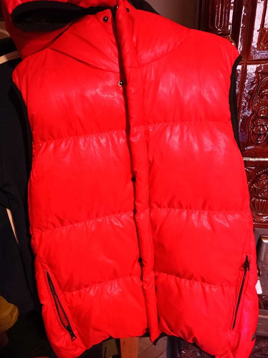 Vestă cu două fețe cu puf - Chocoolate USA