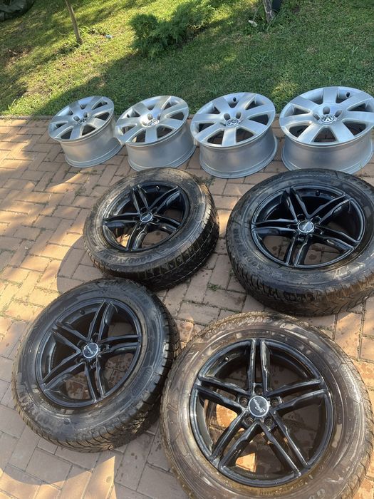 Jante 5x112 R17 , VW Passat/Tiguan/Audi A4/A5/A6/Q3/Q5/Seat/Skoda Taroq ,Anvelope 235/65/17 goodyear