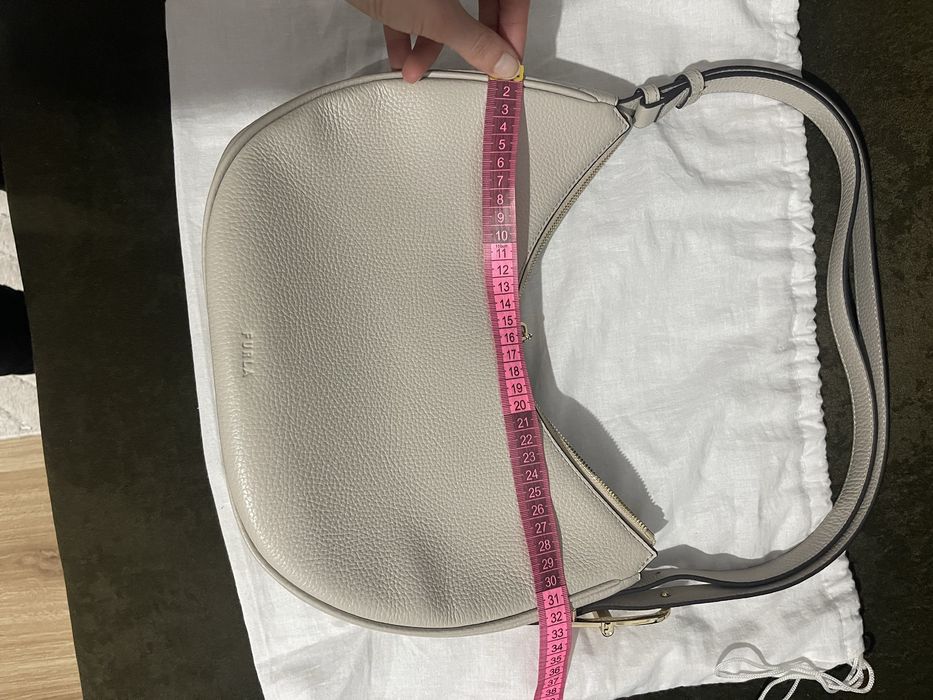 Оригинална чанта Furla нежно бежаво
