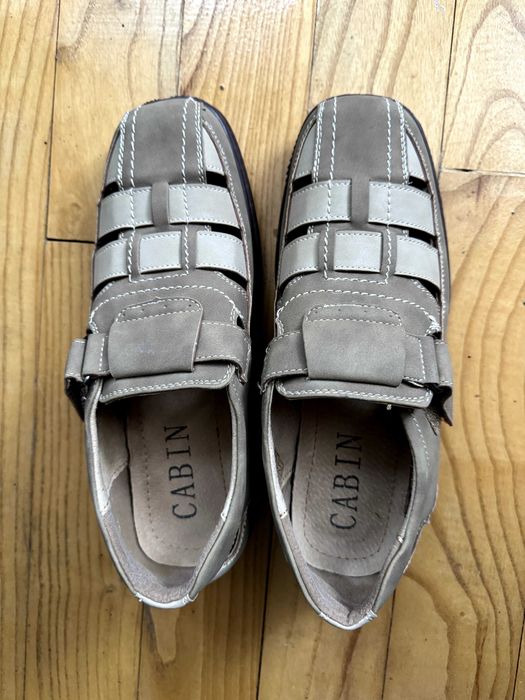 Vand pantofi/ sandale noi pentru barbati, interior de piele, marime 40