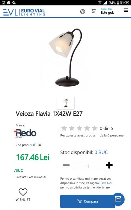 Veioza Flavia, ca noua