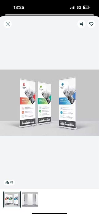 Ролл-ап, Паучок, Х-баннер / Roll-up, X-banner, reklama banner