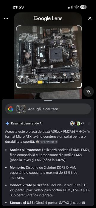 Placa de baza ASRock FM2A68M