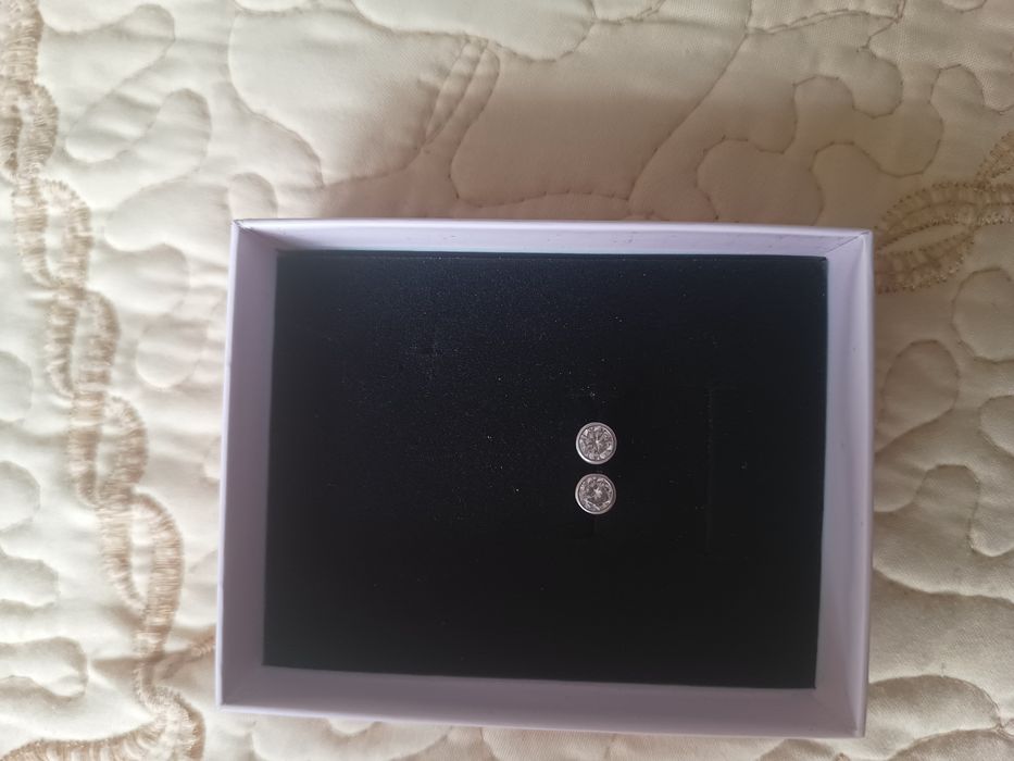 Сребърни дамски обеци