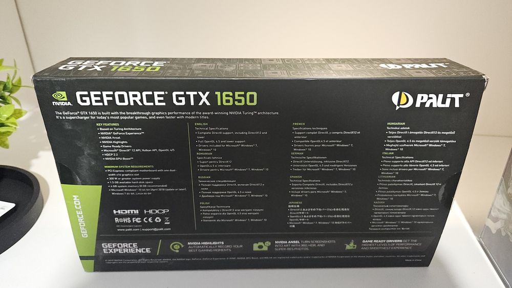 Видеокарта Storm Palit gtx 1650 4gb