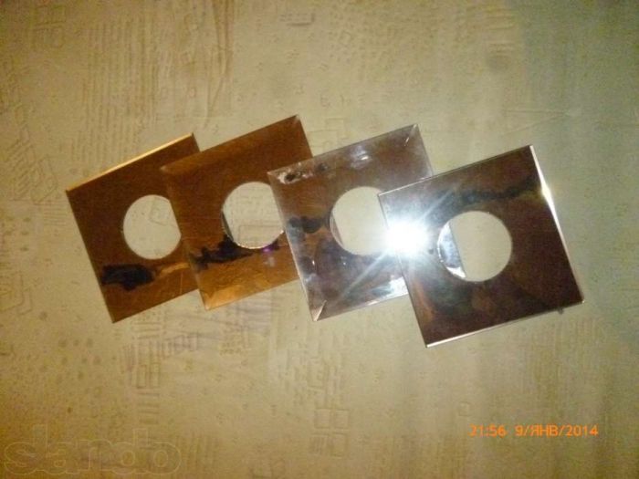 Подрезетники зеркальные.