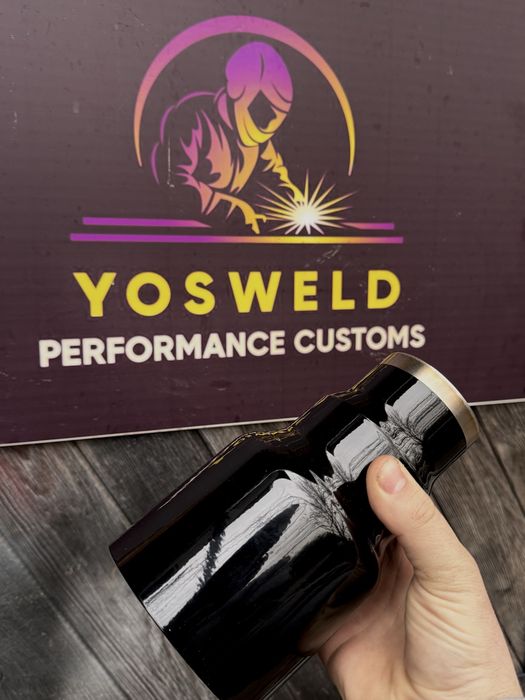 Накрайници за ауспух Ф76 Ф90 Ф102  YosweldРъчна изработка Downpipe