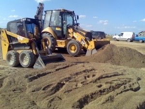 Pamant,beton,nisip,camioneta,excavator,Picon,decopertari,canal,apa