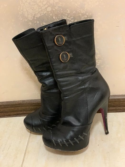 Боти от естестена кожа Gianni