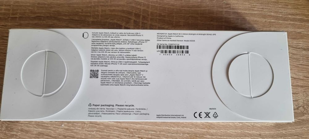 Apple Watch SE 3 44mm Midnight GPS Нов