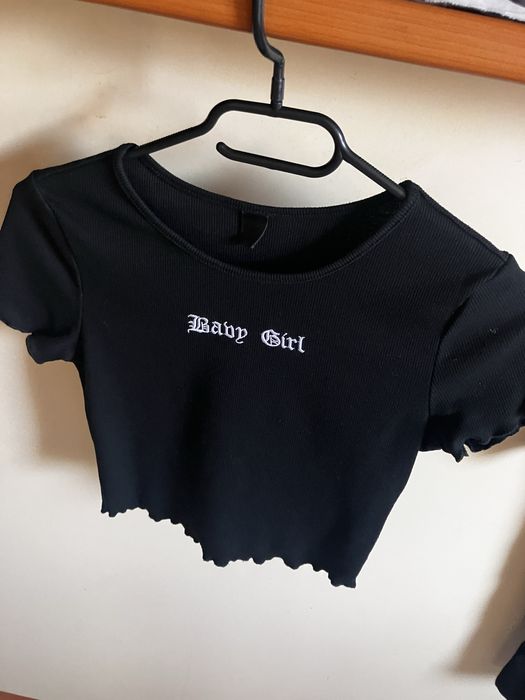 Ежедневна тениска , носена , отговаря на размер xs , черен цвят,