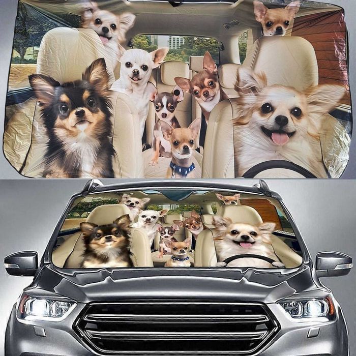 Сенник за предно стъкло PA930 - Чадър - Кучета