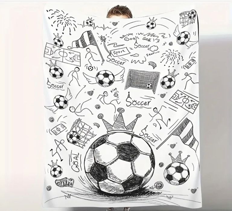 Декорация и спално бельо на футболна тема