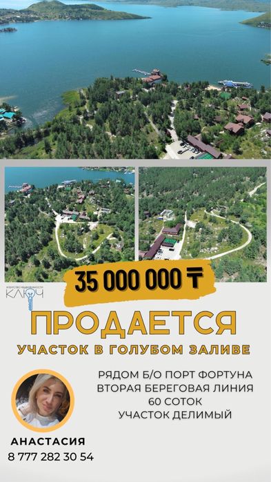 Продам земельный участок 60 соток в Голубом Заливе