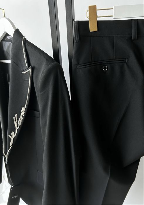 Мъжки костюм черен Balm