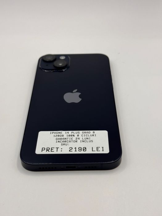 Iphone 14 Plus 128GB 100% Grad B Garantie 24 Luni - zonemag.ro