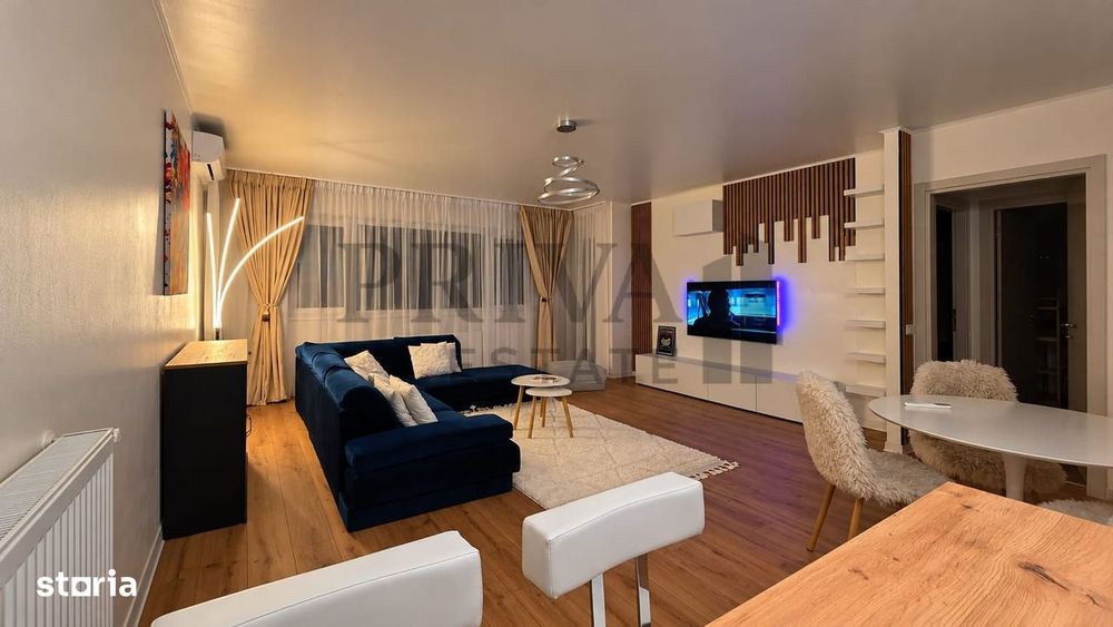 Apartament nou 2 camere, 78 mp, etaj 1, centrala, parcare, Braytim