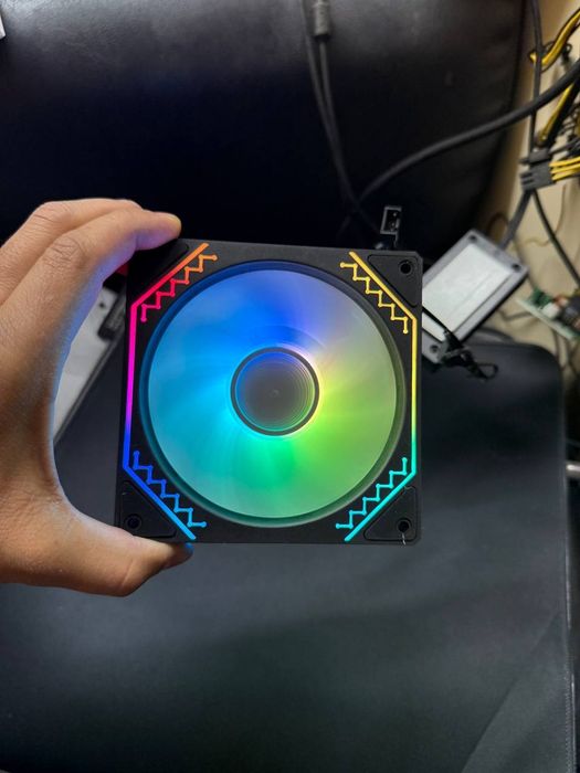 Кулер для корпуса 120 мм ARGB подсветкой  Модель: HiFrost W12

Размер: