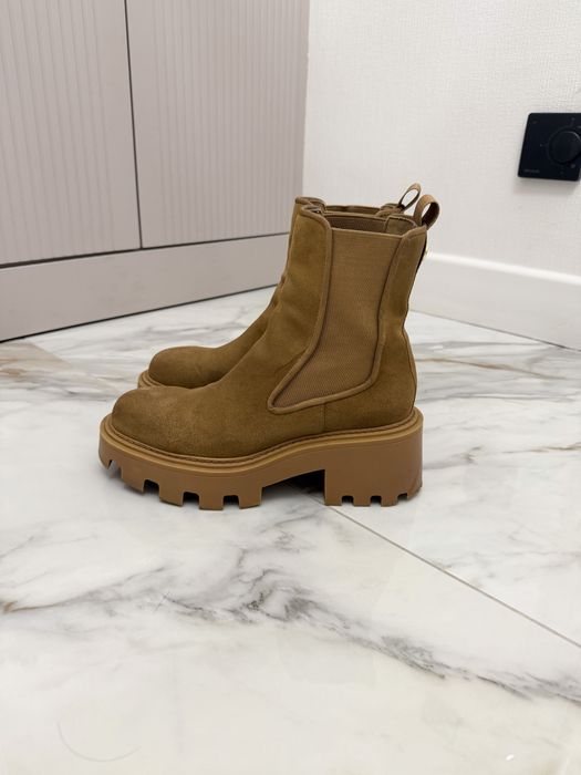 Zara ботильоны замшевые 37 р