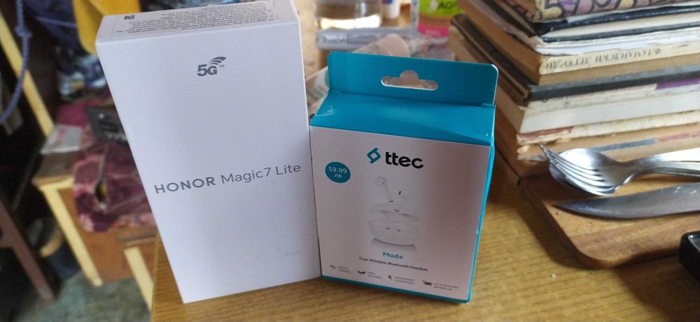 HONOR MAGIC 7 LITE + безжични BLUETOOTH слушалки