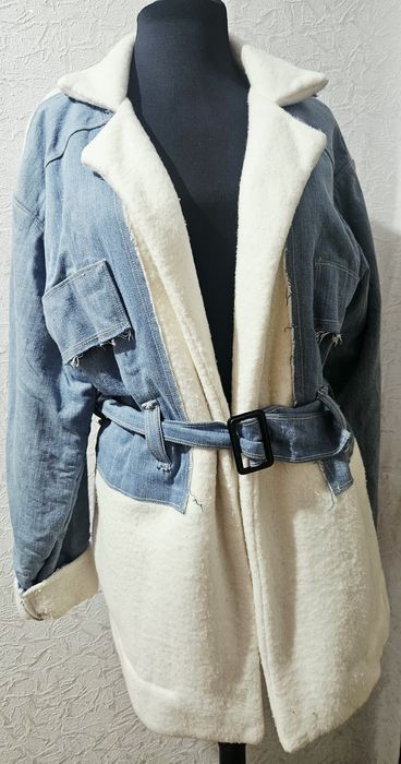 Зимно дънково палто