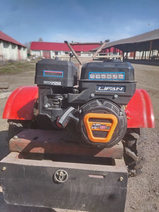 Мотоблок-тягач с прицепом