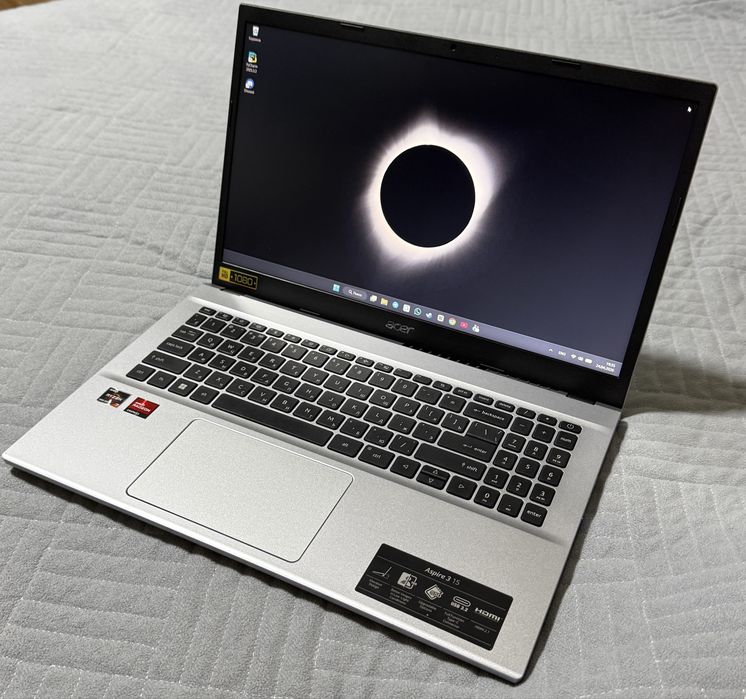 Ноутбук aser. Rysen 7 5700U