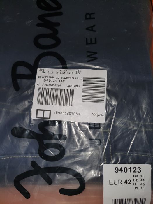 Blugi boyfrend Bonprix mar 42 noi cu eticheta
