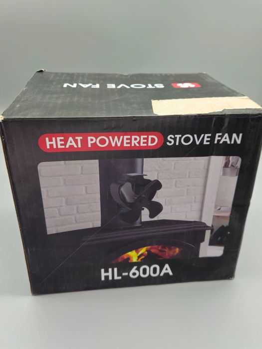 Термовентилатор за печка/камина без ток,магнитен монтаж,скоба за комин