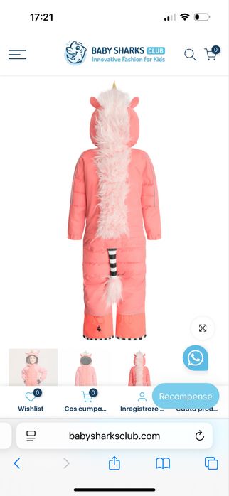 Salopeta ski Weedo unicorn marime xl 140-152 Ca noua.