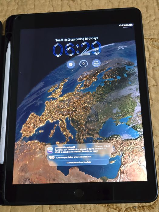 iPad gen 9 - impecabil 64GB + pen + husă